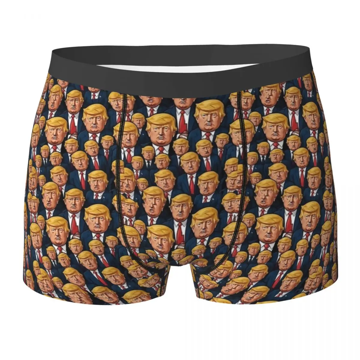 President Donald Trump Pattern Underwear Men Underpants Print Soft Boxer Shorts Hot Shorts Briefs Plus Size 2XL