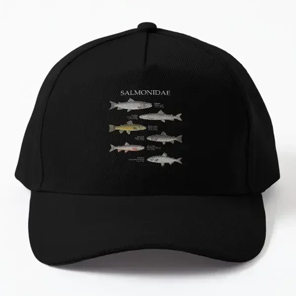 Salmonids Salmonidaee trucha salmón Marae gorra de béisbol sombrero Color sólido casqueta pescado verano Casual deporte niños impreso sol