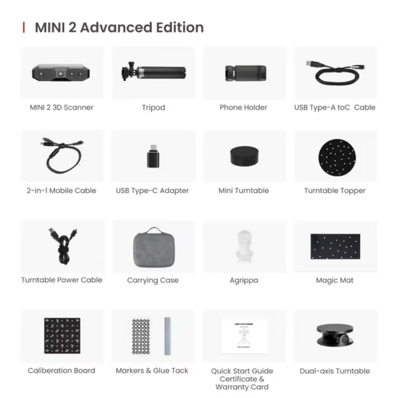 3D Scanner Scanning Speed Up To 16 Fps Working Distance 120 Mm - 250 Mm High Precision