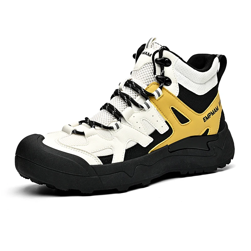 Zapatos de montaña transpirables para mujer, botas de senderismo para actividades al aire libre, zapatos de senderismo para hombre, botas de caña alta unisex, impermeables, nuevos.