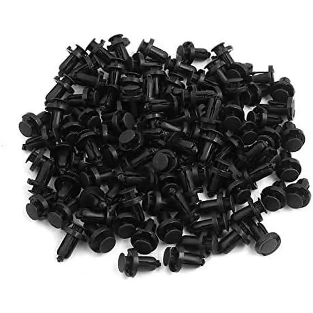 100 pcs/set 10mm Hole Car Trim Clips Push Type Retainer Plastic Door Panel Fastener 100 Pcs Auto Accessories for most car