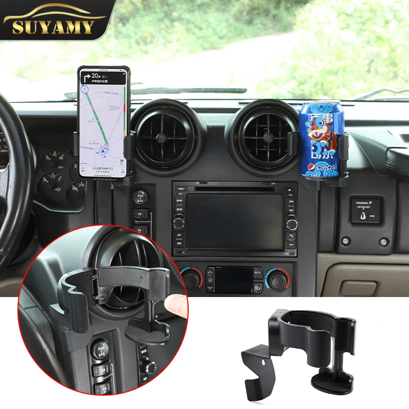 

Multi-Function Mobile Phone Mount Cup Holder Bolt-on Stand Bracket For Hummer H2 2003-2007 Drink Bracket Accessories