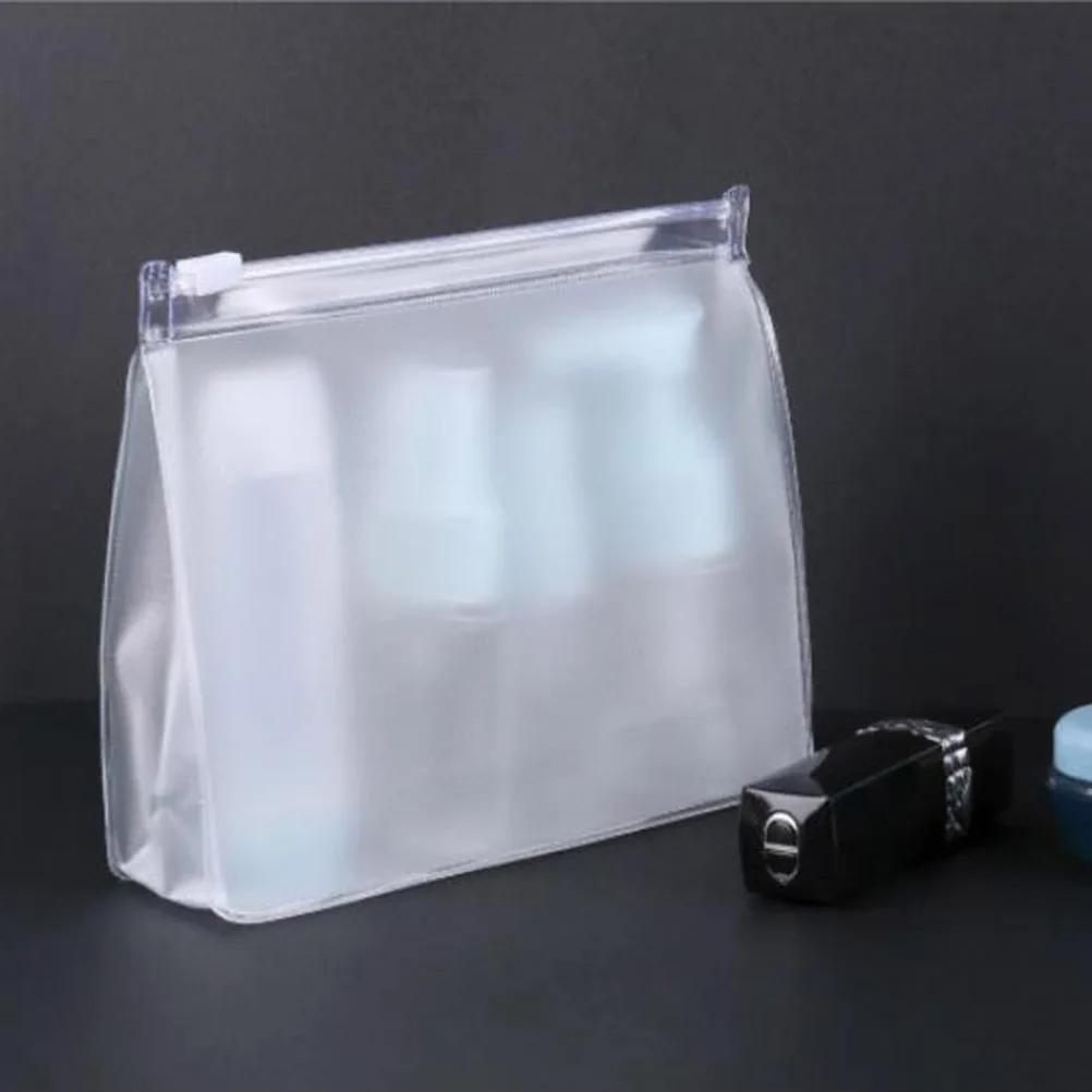 

3Pcs Waterproof Transparent PVC Makeup Bags Portable Travel Toiletry Storage Organizer Pouch Transparent Wash Bag