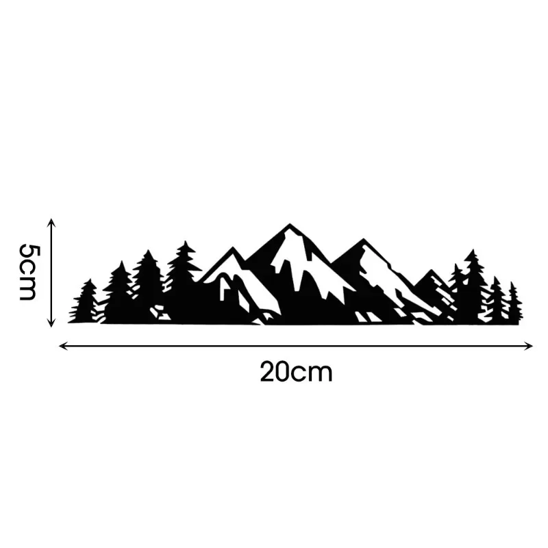 2PCS Nature Forest Mountain Car Decal Waterproof Vinyl Sticker Scenic Landscape Car Exterior Styling