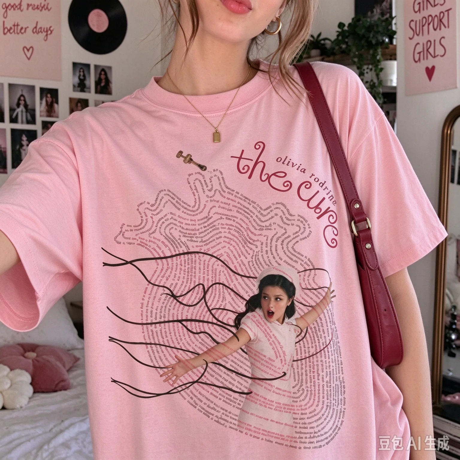 2026 Olivia Rodrigo The Cure Graphic T Shirt Unisex Cotton Short Sleeve Music Fan Tee Y2k Ins