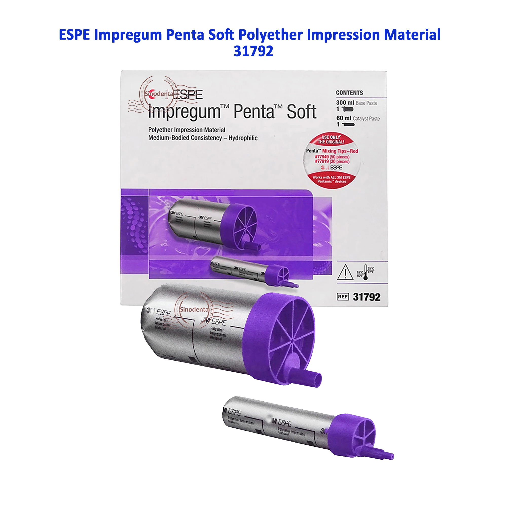 Dental ESPE Impregum Penta 31792 Refilled Package Dental Polyether Impression Material for Dental Impression Module Used