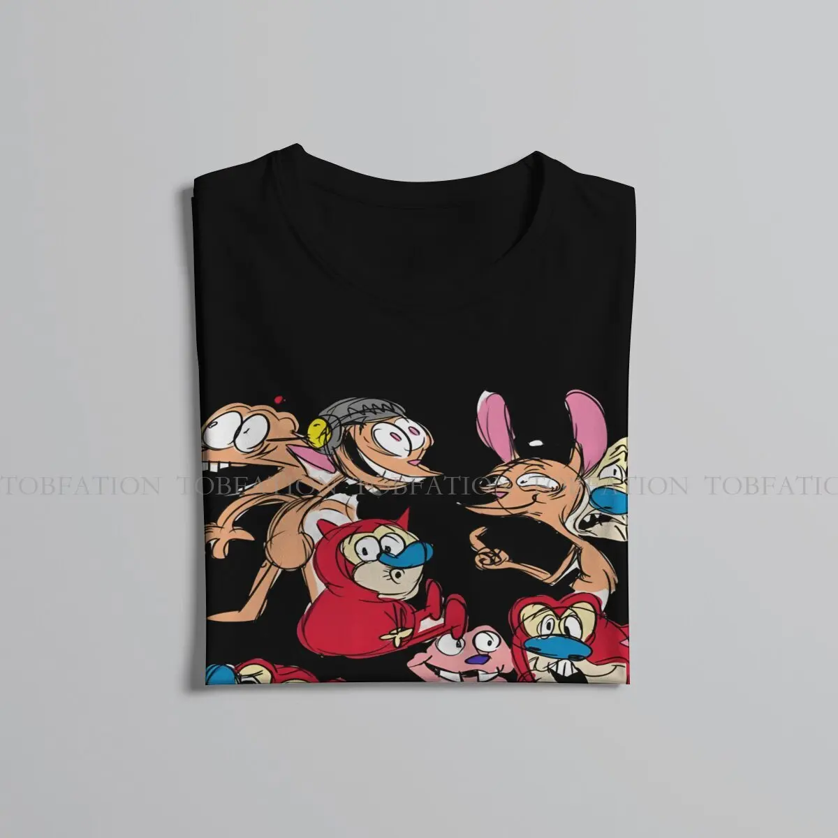 Show The Ren & Stimpy Show Anime Men T Shirt Cotton Fashion O-Neck TShirt Harajuku Streetwear