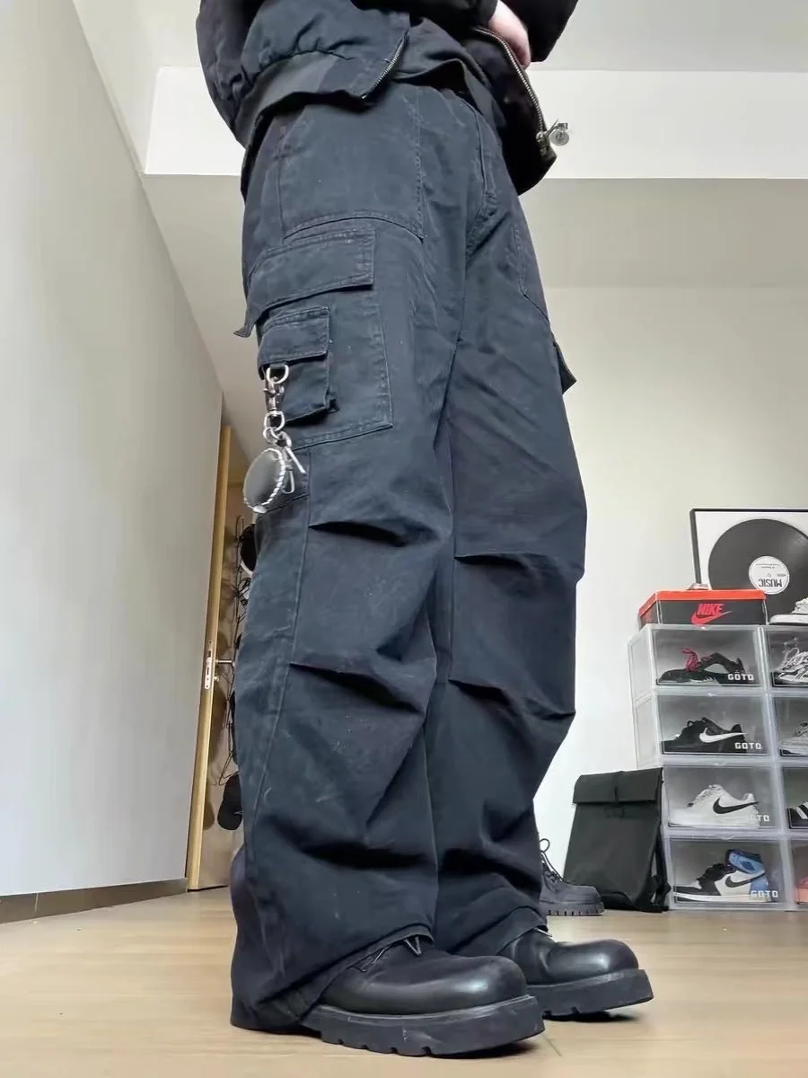 Plones Vaqueros Casus de Pierna Recta para Hombre, Estilo Retro Americano, dos, Estilo Urbano, Versátiles