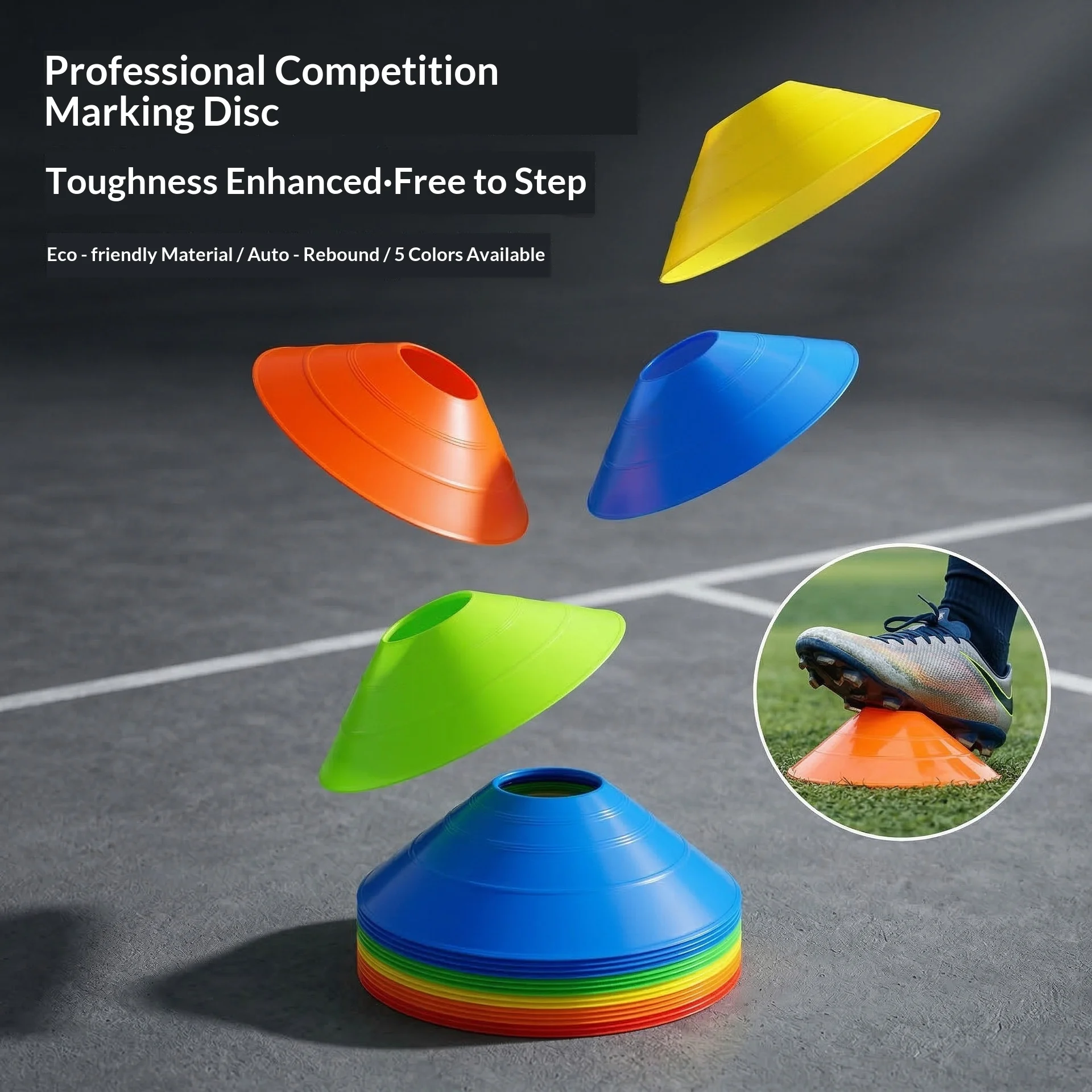

Children's football and basketball training equipment, signage, obstacles, durable and thickened physical training obstacles