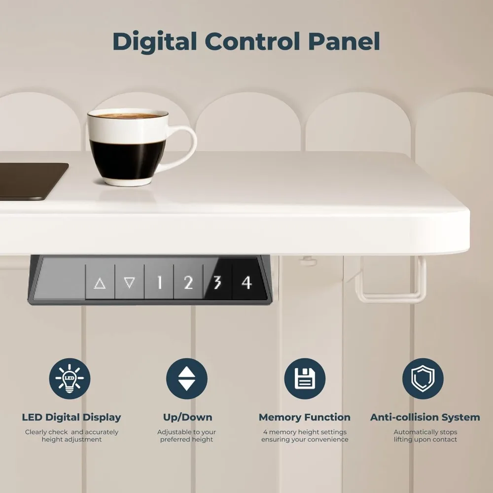 مكتب صغير قابل للتعديل للأطفال، مكتب قائم من قطعة واحدة 31.5 × 19.7 بوصة، محطة عمل كمبيوتر للمكتب المنزلي، #5