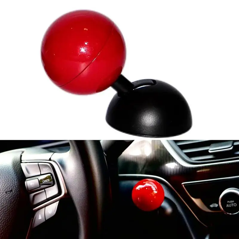 Car Starter Button Cover Car Engine Button Decoration Ring Car Stop Button Club Shape Decorative Cover For Vehicle Truck