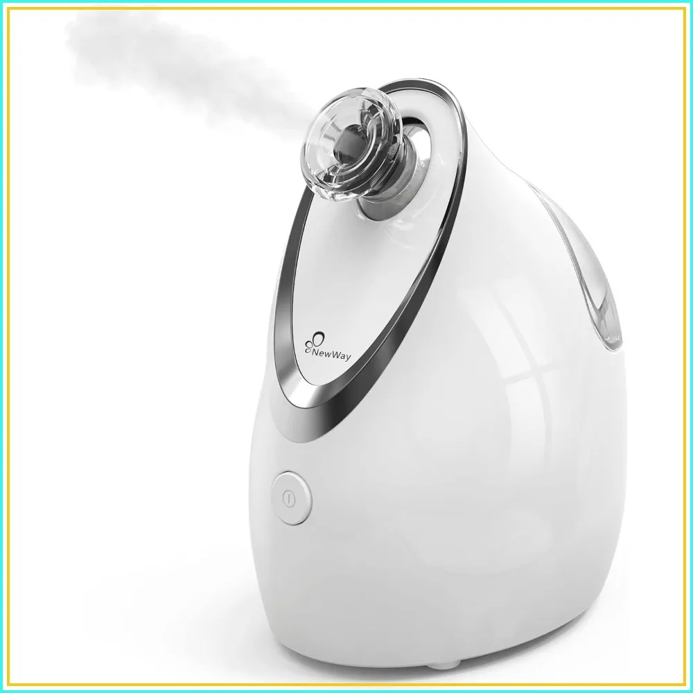 

Nano Ionic Facial Steamer, Adjustable Nozzle Aromatherapy Warm Mist Humidifier for Face Spa Sinuses Moisturizing, Home or Salon