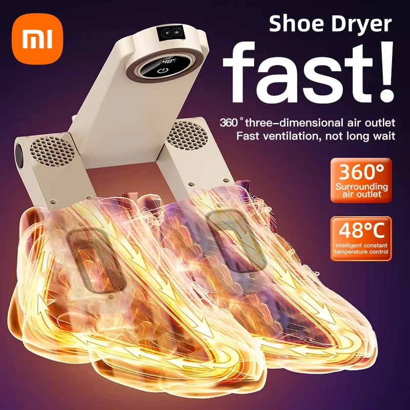 

Xiaomi Складная настенная сушилка для обуви Бытовая сушилка для обуви с постоянной температурой Быстросохнущий нагреватель Стерилизация Дезодорация Сушилка для обуви