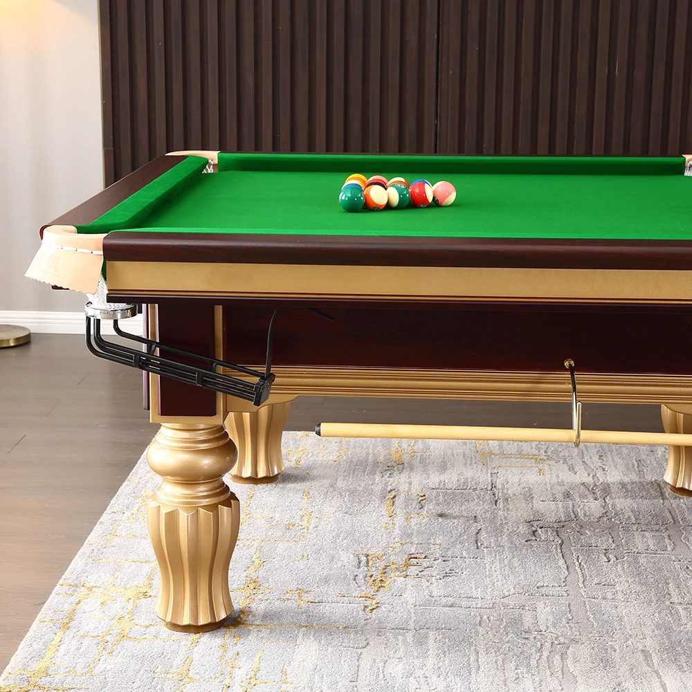 Factory Wholesale Custom Gold Luxury Commercial  Pool Table Complete Billiard Accessories Billiard Table Set