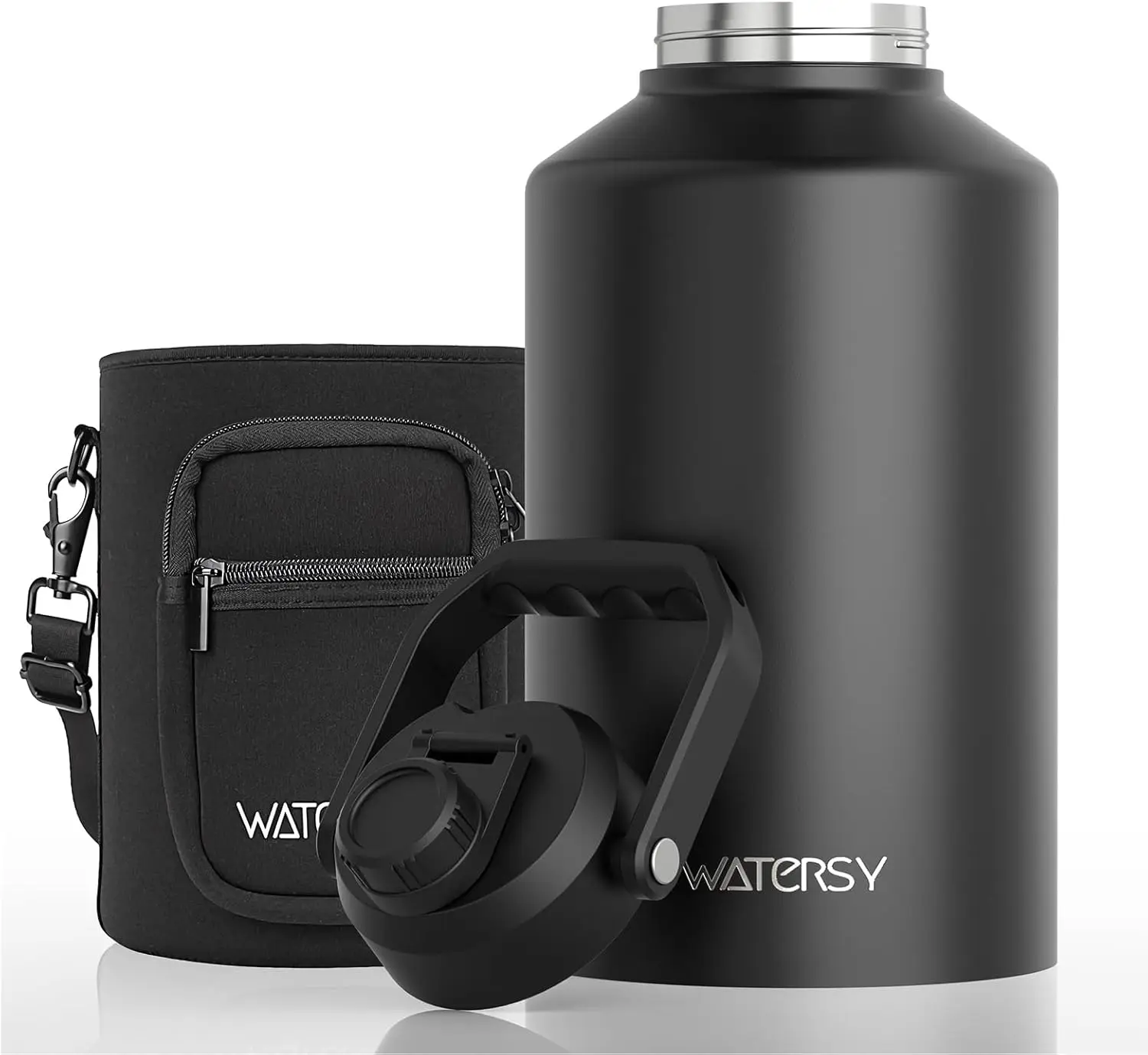 

Бутылка для воды из нержавеющей стали с изоляцией 1,5 галлона, холодная для 48 часов, герметичная и не содержит BPA для спортзала, пеших прогулок, кемпинга, путешествий