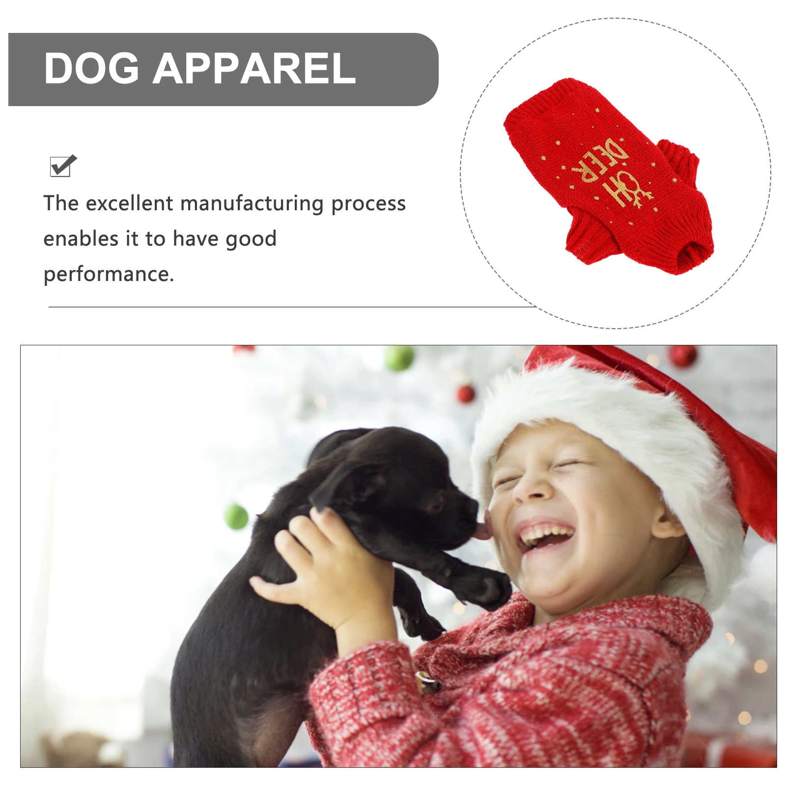 1Pc Dog Christmas S… - image