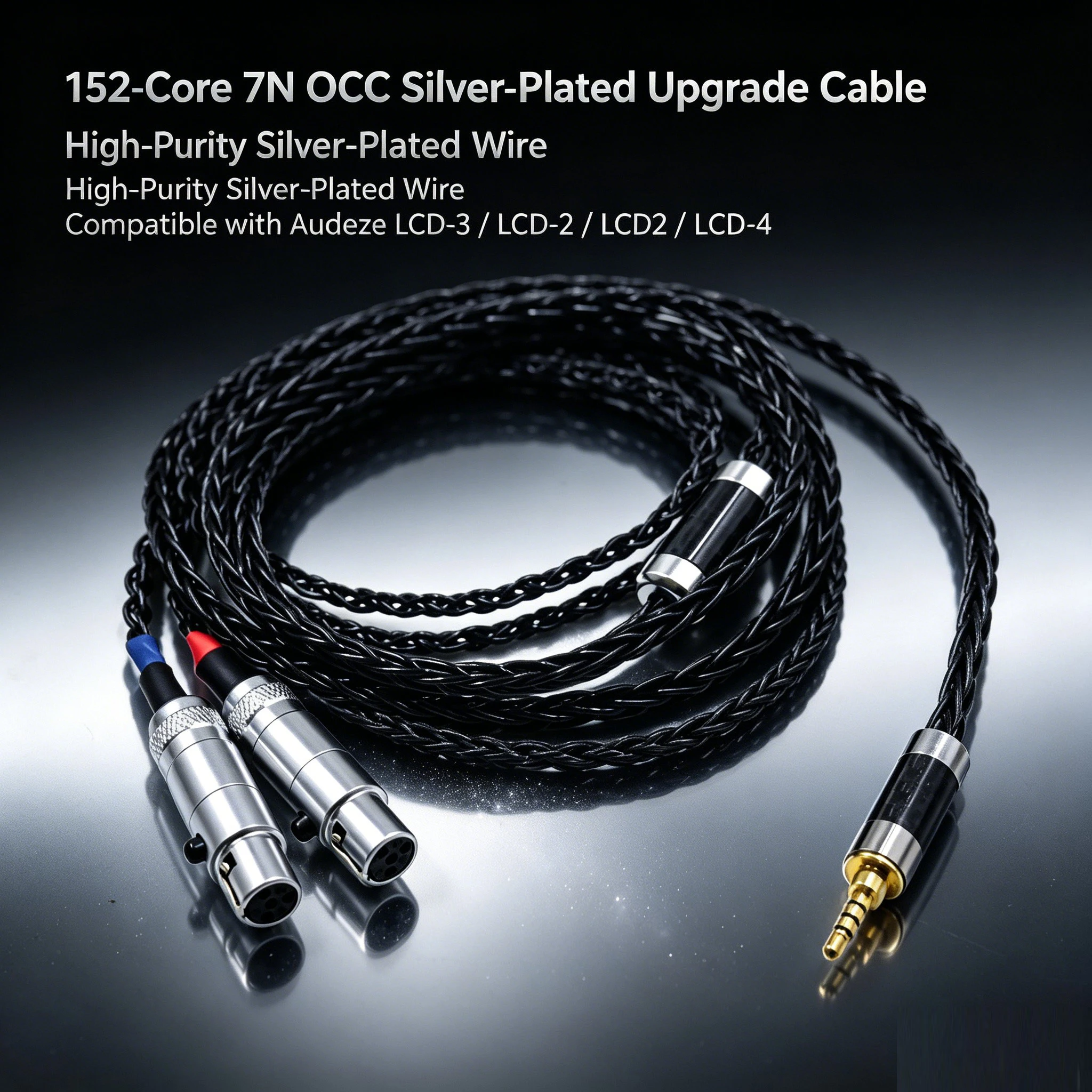 hifi-152core-blackjelly-high-end-taiwan-7n-litz-occ-headphone-replace-upgrade-cable-for-audeze-lcd-3-lcd-2-lcd2-lcd-4