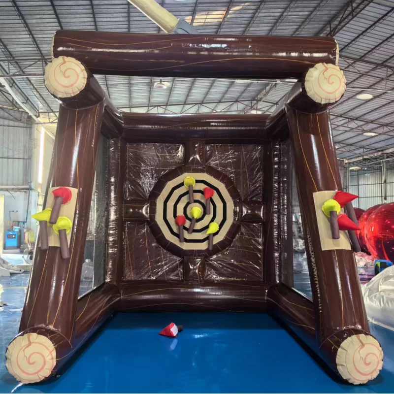 

Надувная уличная игра для карнавальных мероприятий и спортивных соревнований | Надувная игра-соревнование «Метание топоров» для взрослых и детей: Забавная игра с мишенью для метания топоров