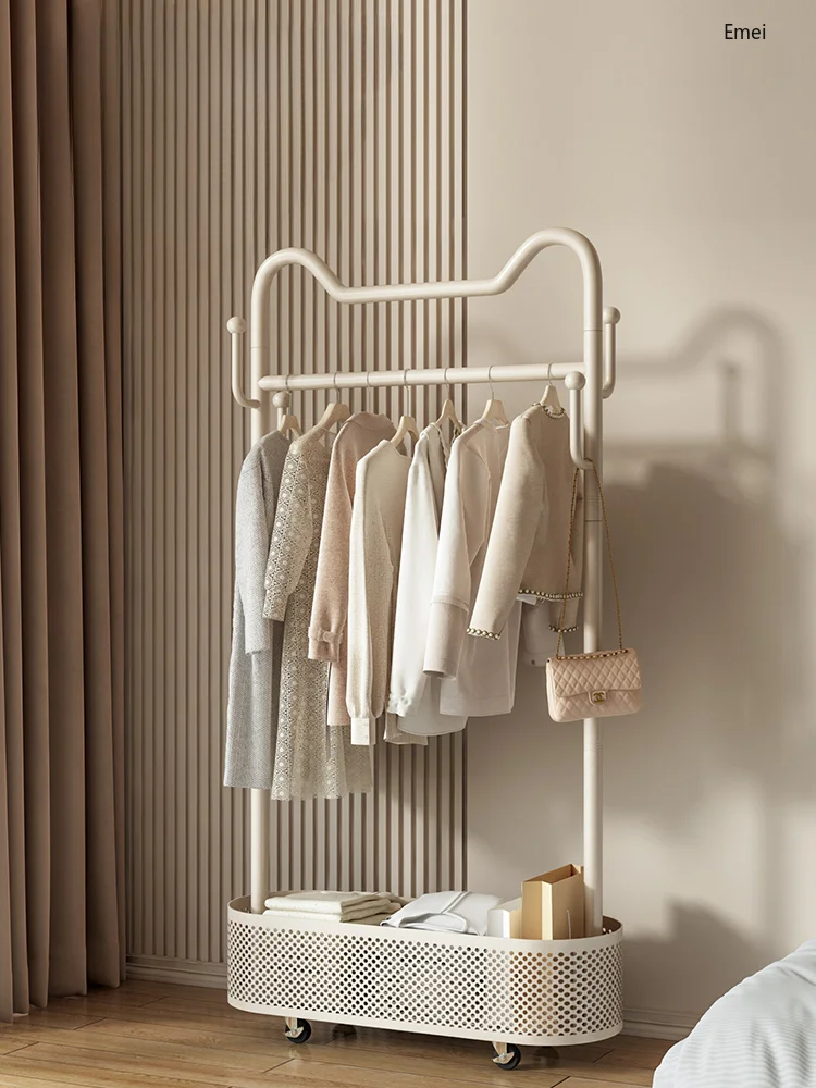 

Clothes Hanger Floor Bedroom Built-in Storage Does Not Occupy an Area Coat Rack
