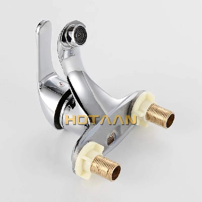 . Deck mounted two hole bathroom basin mixer, bathroom faucet water mixer , basin tap with 2 pcs hose pipe YT-5038