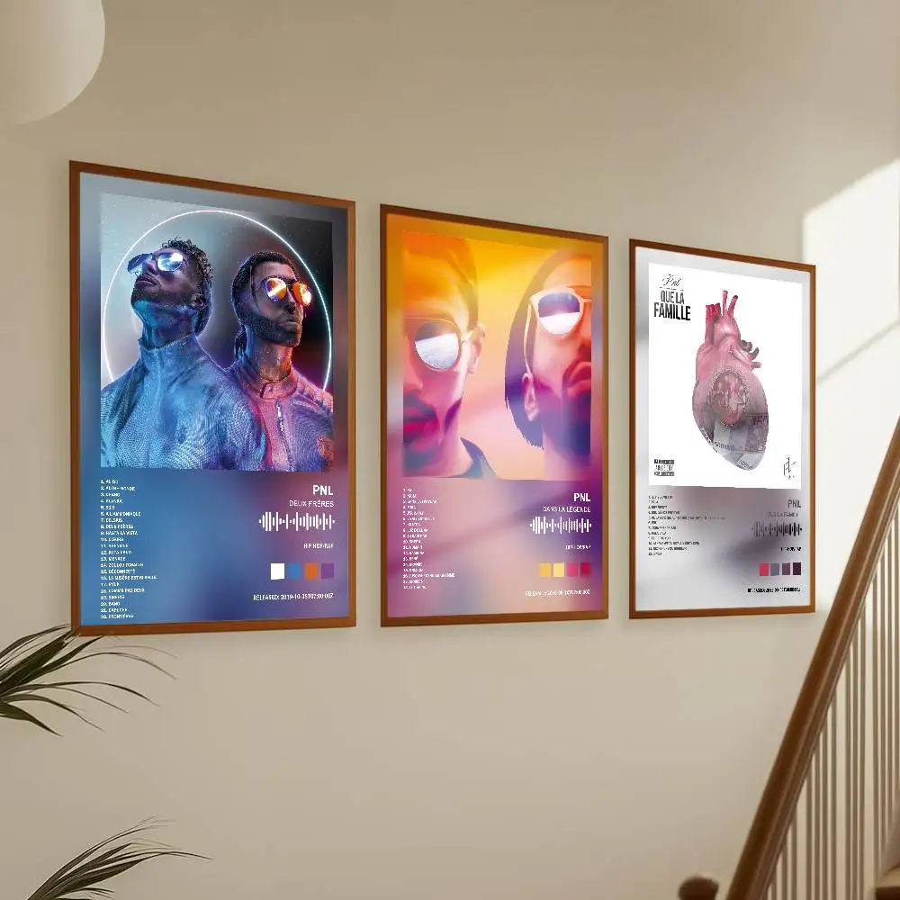 Pegatina de papel impermeable para pared, póster de PNL, cubierta artística para álbum, canciones, música, rap, decoración del hogar para sala de estar