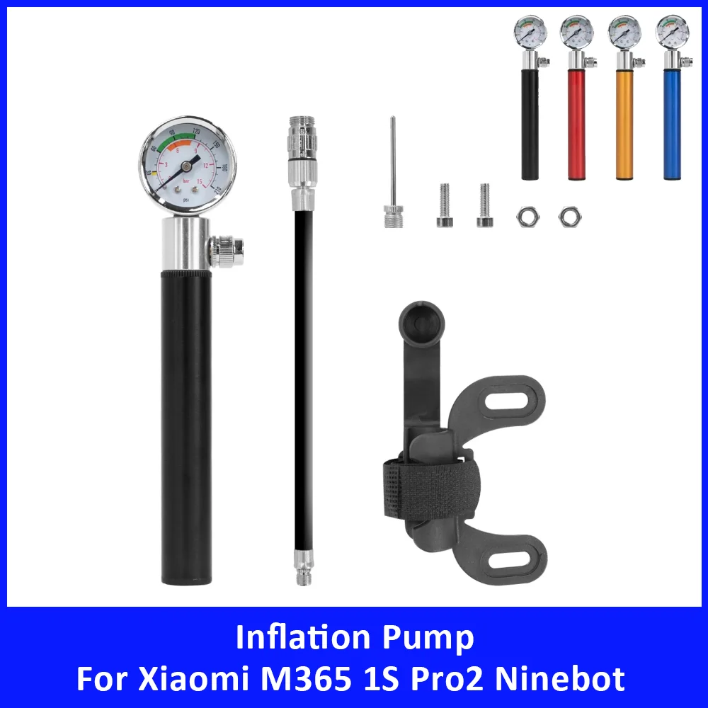 

Mini Hand Inflation Pump High Pressure with Gauge for Xiaomi M365 1S Pro2 Ninebot MAX G30 G30D F20 F30 F40 Scooter and Bicycle