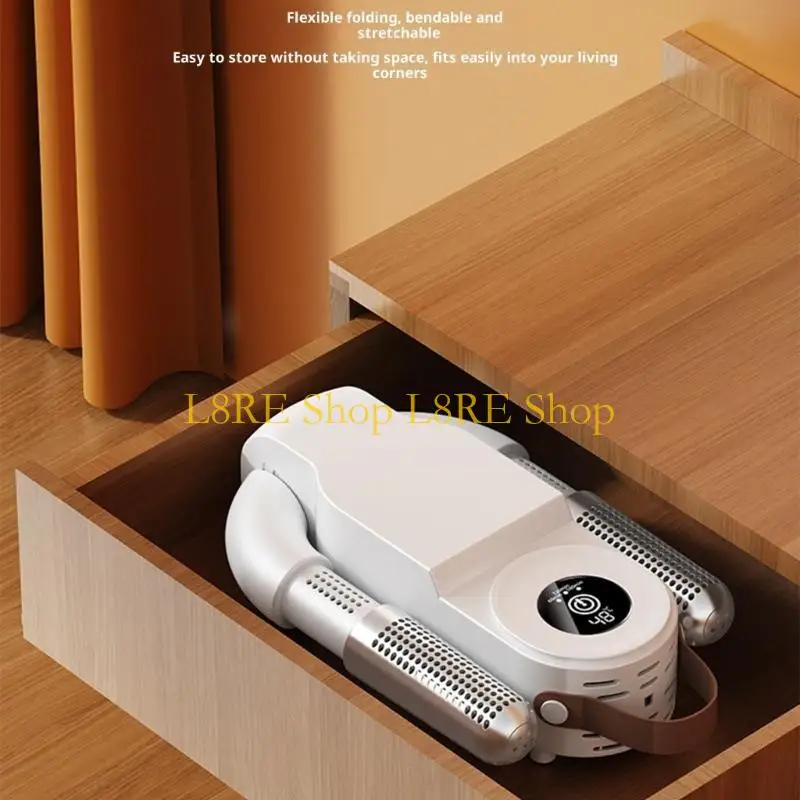 L8RE Adjustable Timer Ceramic Shoe Dryer Foldable Small Fast Efficient Drying
