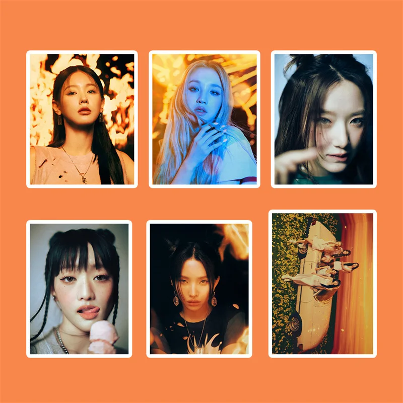 KPOP 94pcs/set Stickers(G)I-DLE Album I SWAY HEAT Photo Stickers Song Yuqi Minnie Fan Collection DIY Computer Decoration GIDLE