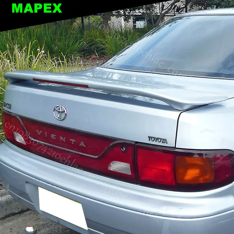 

Стайлинг автомобиля, задний спойлер, крыло, подходит для 97-01 для Toyota Camry Sedan 4Dr OE, стиль, спойлер багажника со светодиодной подсветкой, черный + поддельное углеродное волокно