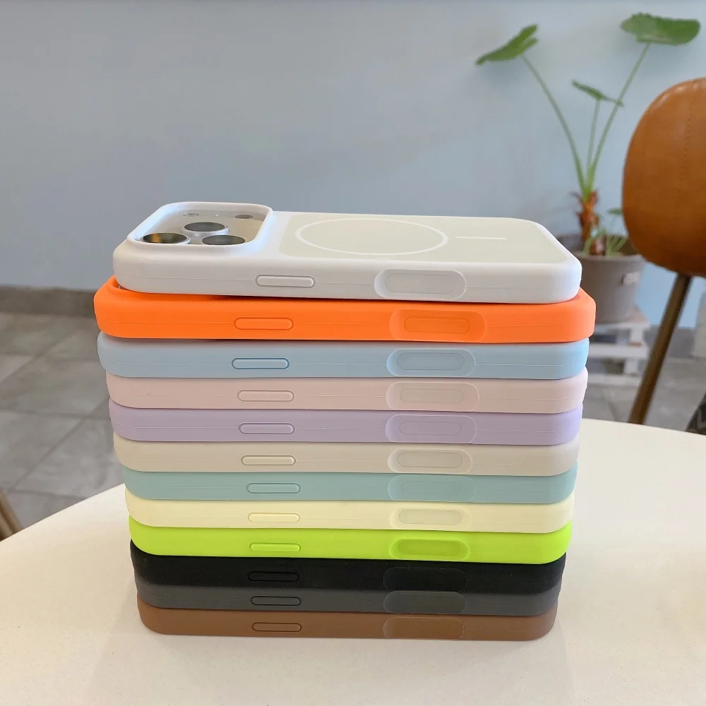 حافظة مغناطيسية من السيليكون السائل مزدوجة اللون لهاتف آيفون 17 برو ماكس، زر ذكي AI لغطاء 17Pro المقاوم للصدمات #2