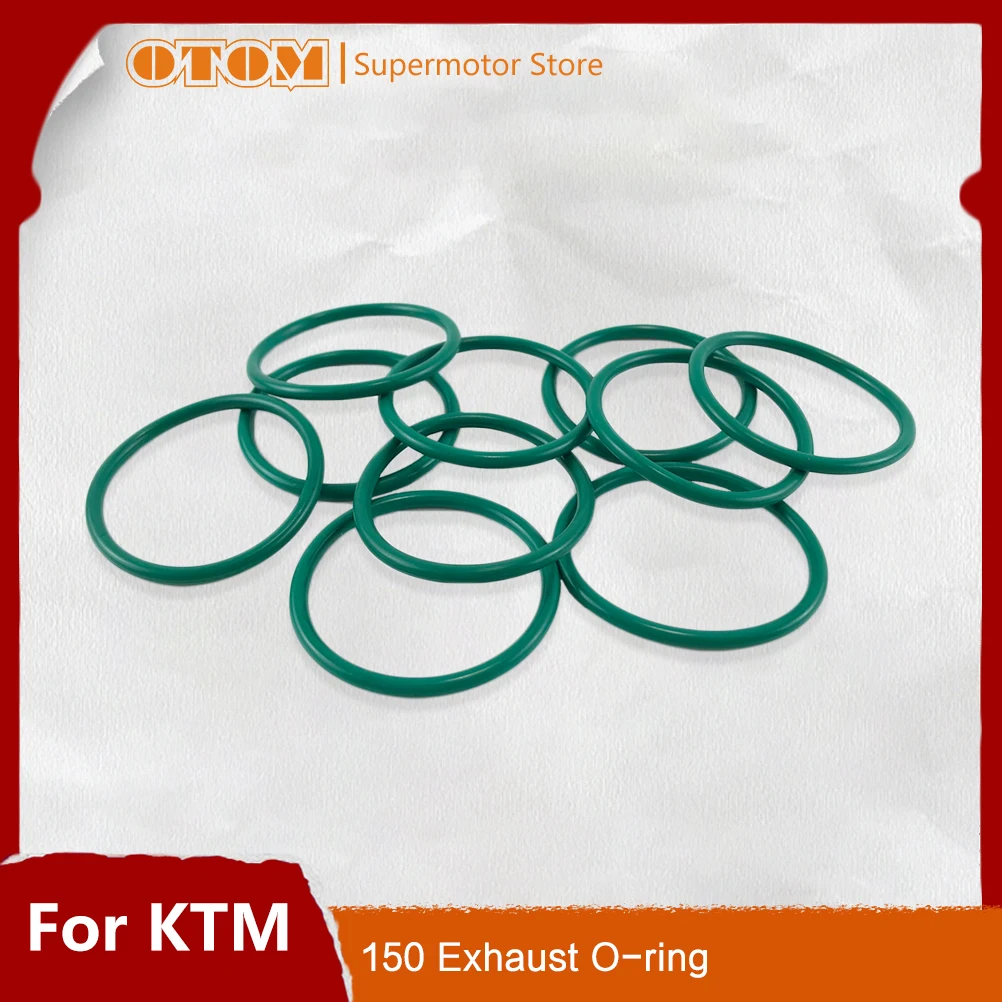 OTOM Motorcycle 10Pcs Exhaust Silencer Rubber Seal Manifold Gasket O-ring For Chinese Koshine 150 2-stroke Motorbike Accessories