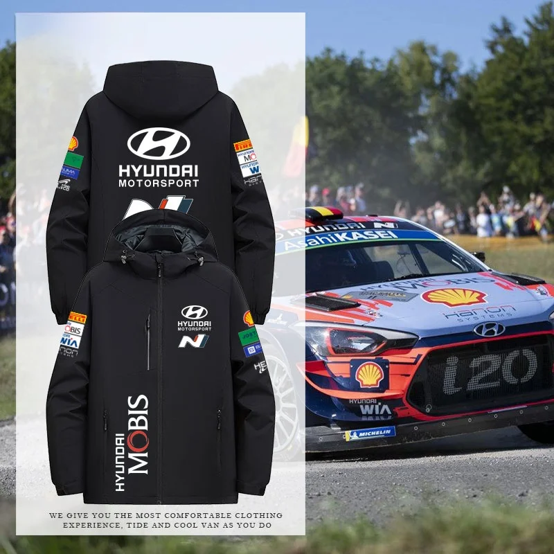 Le Mance Hyundai Racing Suit World Car Rally Championship Thickened Outerwear Men's Autumn and Winter Outdoor Jacket