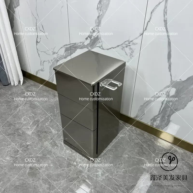 Barber Shop Tool Cabinet Hair Products Storage Floor Unit for Salon Hairstylist Organization Rack Professional Beauty Station