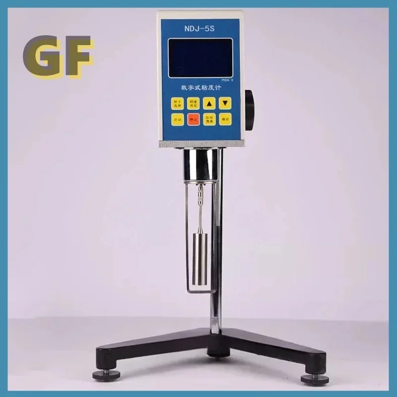 Digitale Roterende Viscometer Hoge Precisie Verfviscositeitsmeter LCD Gratis aangepaste Engelse versie NDJ-5S/NDJ-8S 110 V/220 V