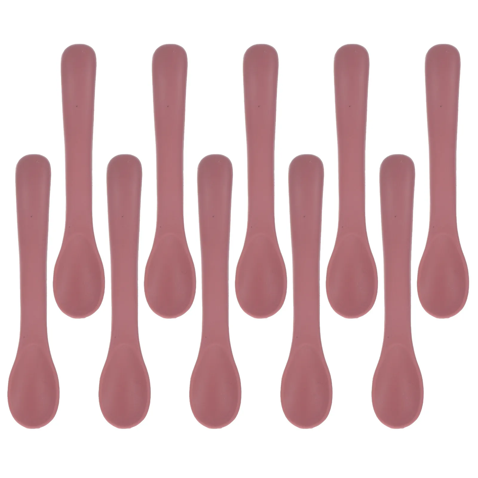 

10Pcs Silicone Self- Spoons for Toddlers Premium Flexible Bending Spoon Set for Puree Soup Porridge Dessert