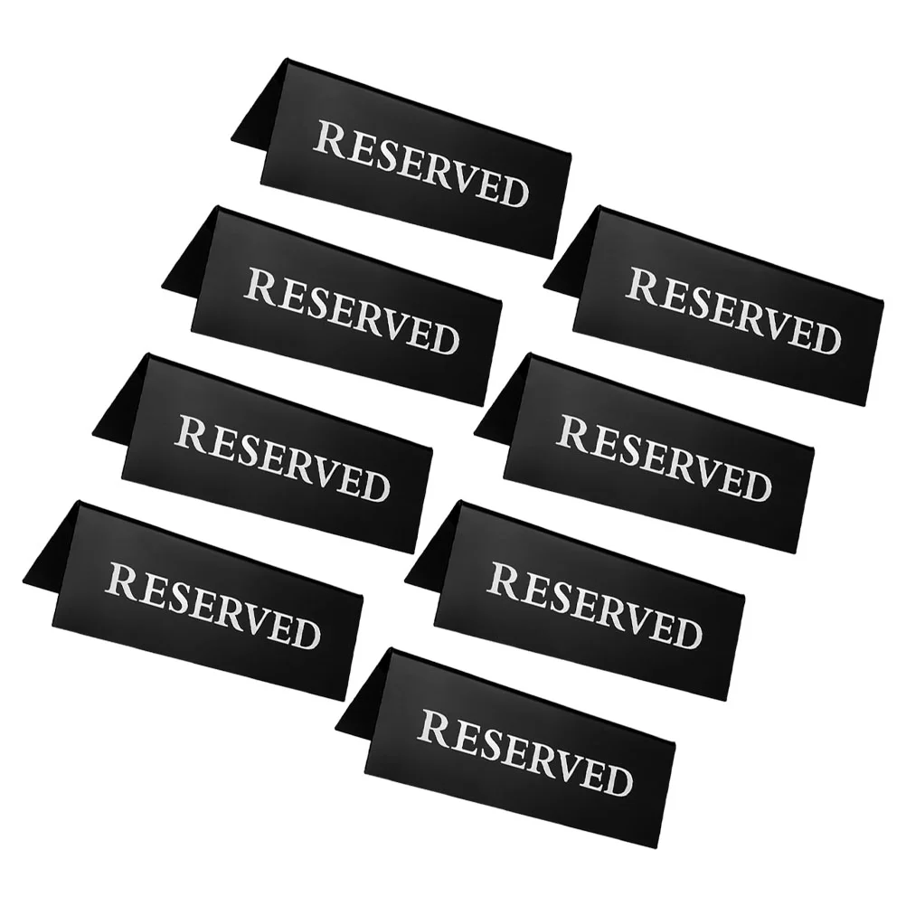 8 PCS Reserved Card Signs Seats for Wedding Chairs Tables Guest Reservation Tent Seating