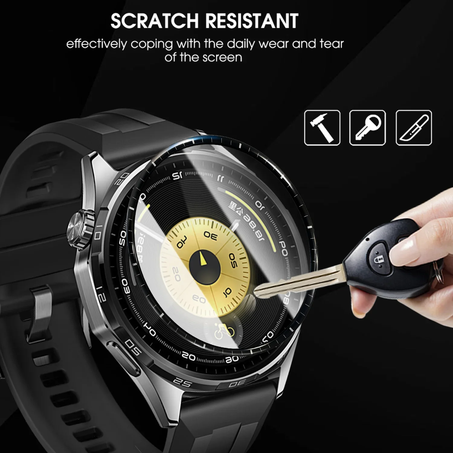 Pellicola protettiva 3D per Huawei Watch GT6 Pro 46mm Protezione schermo antigraffio a copertura totale per Huawei GT6 41mm 46mm Non in vetro