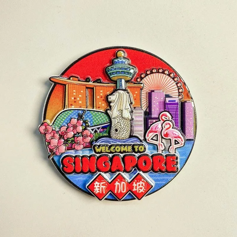 

Singapore High-Quality Merlion Landmark Tourist Cultural and Creative Travel Souvenir 3d Three-Dimensional Home Decorations