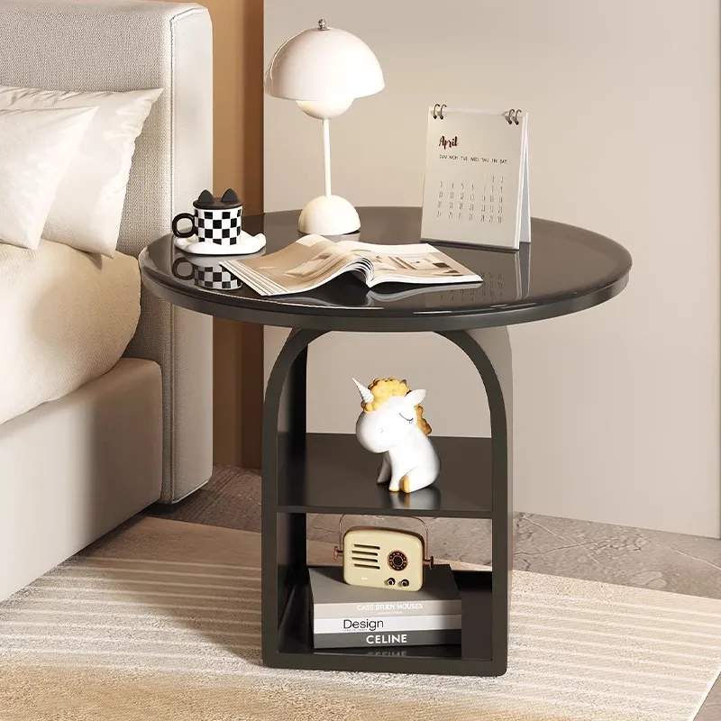 Luxury Sofa Edge Table Iron Bedside Modern Living Room Small Coffee Table Storage Rack Corner Sehpa 코타츠 좌식 테이블 Wohnzimmer Tisch