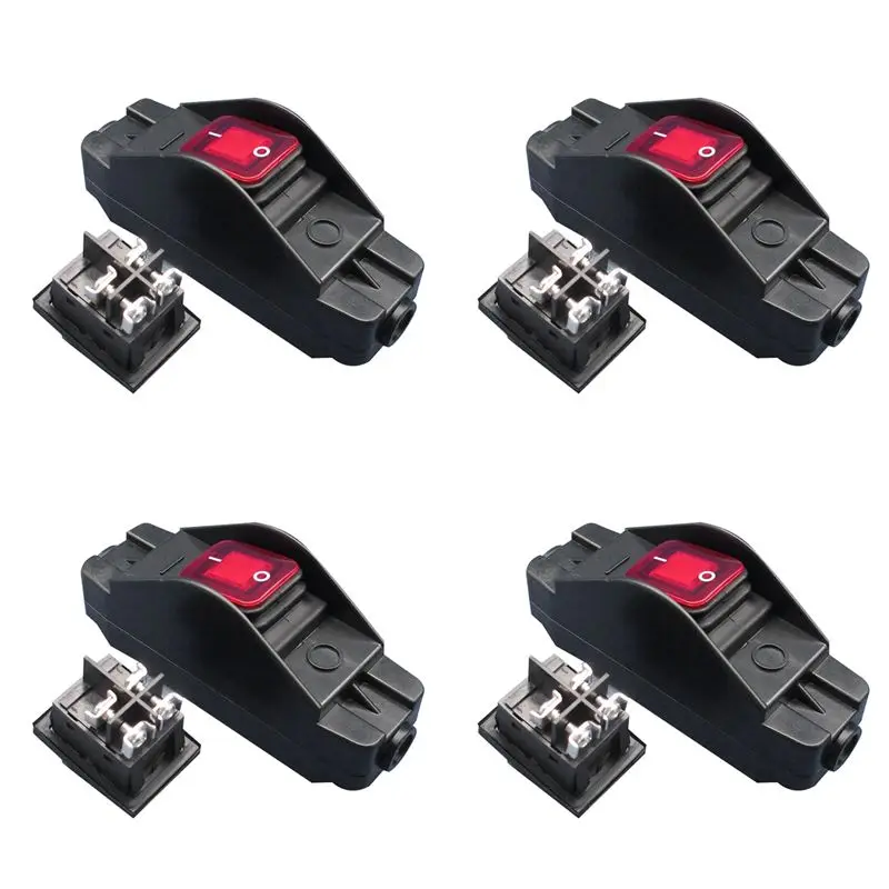 AT05-4X 30A 220V JR-617 Waterproof Line Medium Switch Line Switch Flat Round Line Silver Contact Double Cut Dust-Proof Switch