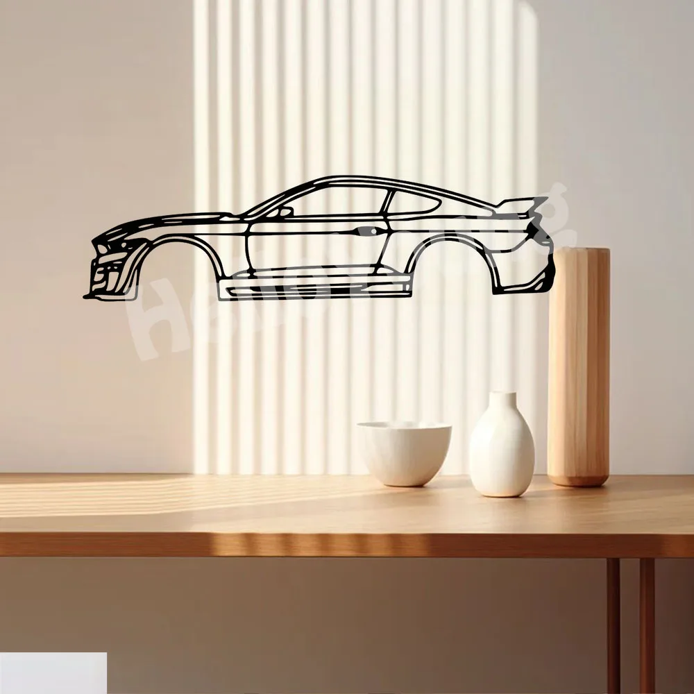 Decorative Wall Art of Sports Car: The Hot Border Metal Line and Fine Iron Ornaments for Room Aesthetic Upgrade