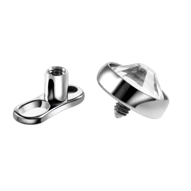 1 قطعة ثقب الفولاذ المقاوم للصدأ مرساة جلدية Microderملز زراعة الجلد ، استبدال مثقاب الخشب ، ثقب جسم غواص #5