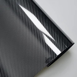 High Glossy Pet 6D Carbon Fiber Vinyl Wrap Film Waterproof Car Stickers Console Computer Laptop Skin Auto Motorcycle Accessories