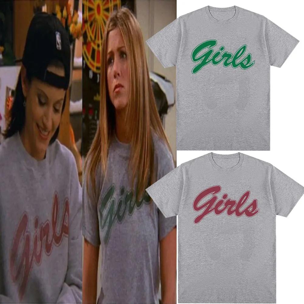 Rachel Green Girls T Shirt Men Women Clothing Friends TV Series T-shirt Short Sleeve Cotton Casual Oversized T-shirts Streetwear