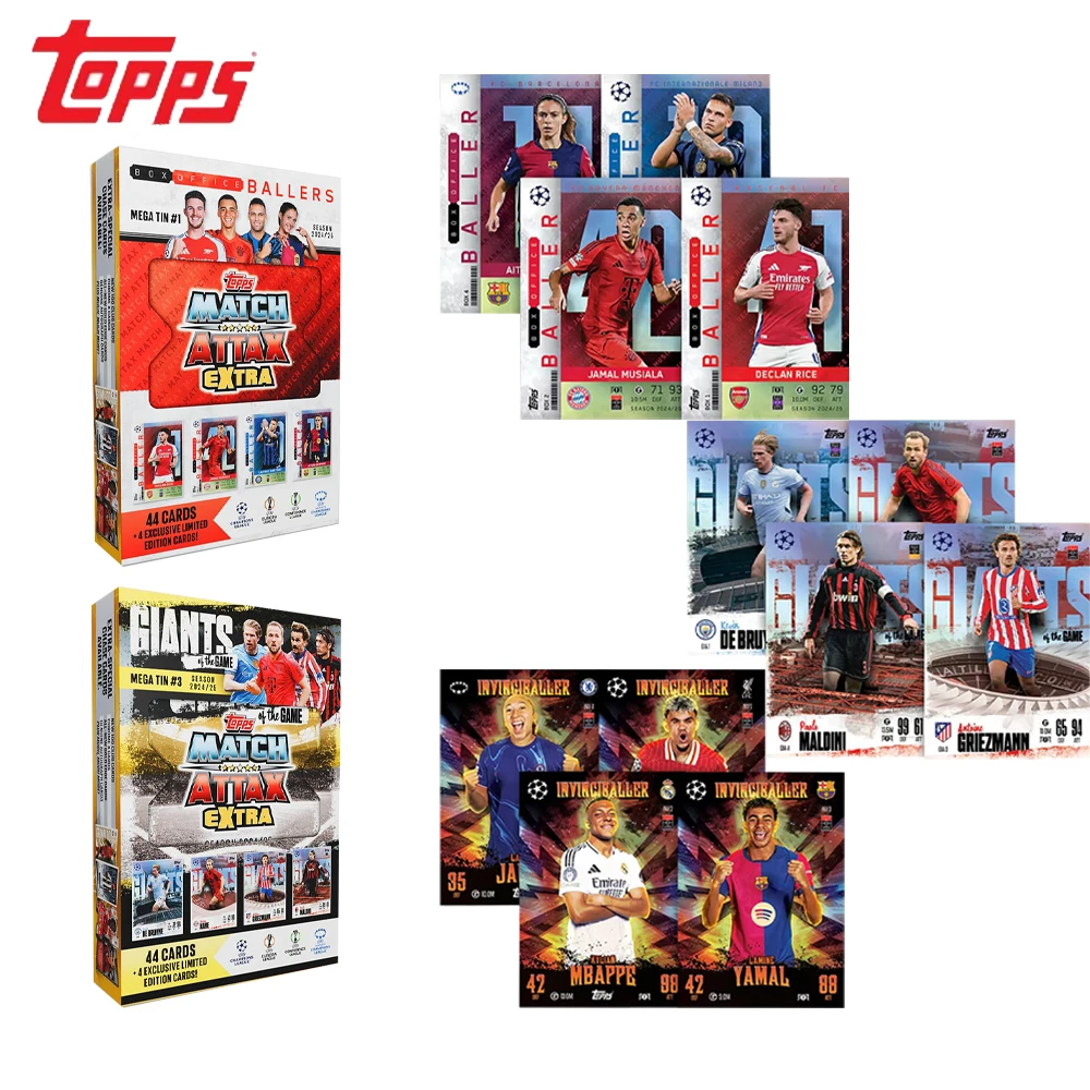

Topps 24/25 Match Attax Extra Game Edition Full Box Iron Box Hanging Box Football Home Collection Card