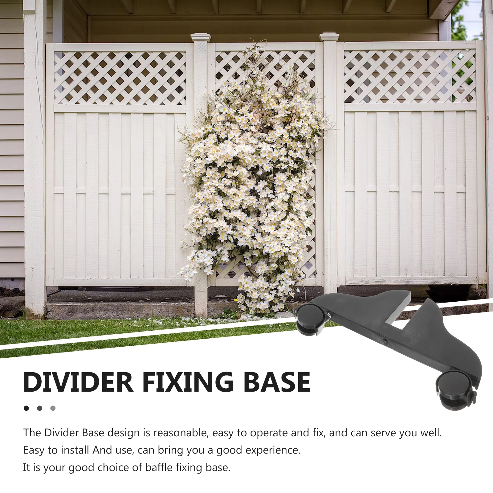 

Mobile Door Base Room Divider Stand Partition Support Bracket Separation Plastic Accessories Wear Resistant Thickened Feet