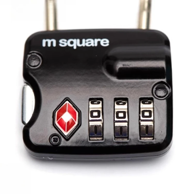 Portable combination padlock compact travel lock is suitable for luggage, backpacks, lockers and gyms.