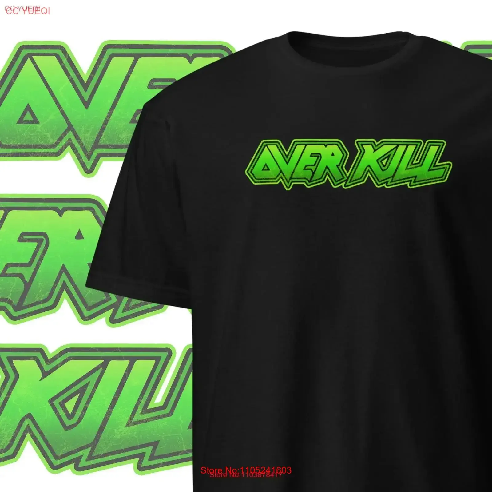 Overkill T Shirt vintage Washed Soft Casual homme Stretched designer clothes Stylish graphic fashion Comfortable Unisex