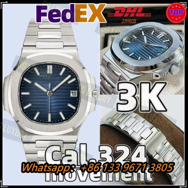 

GG Luxury 5711 watch Super Quality 5711 watch 3K Factory Watch Parts 5711 Watch case Kit for 324SC Movement