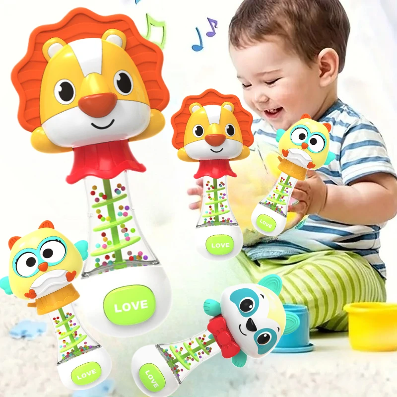 Simpatico e interessante sonaglio per bambini portatile, puzzle per l'educazione precoce, sonaglio per lumache, palla di plastica, regali di compleanno, Natale, Pasqua